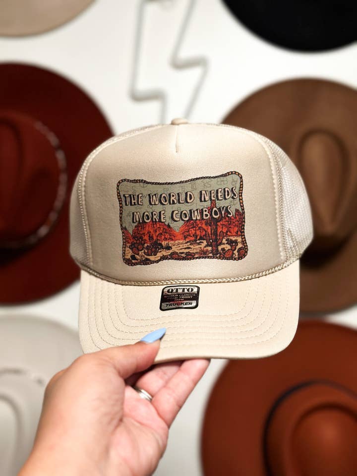 Le monde a besoin de plus de Cowboys Trucker pour la vente par Hill + Hyde&Co