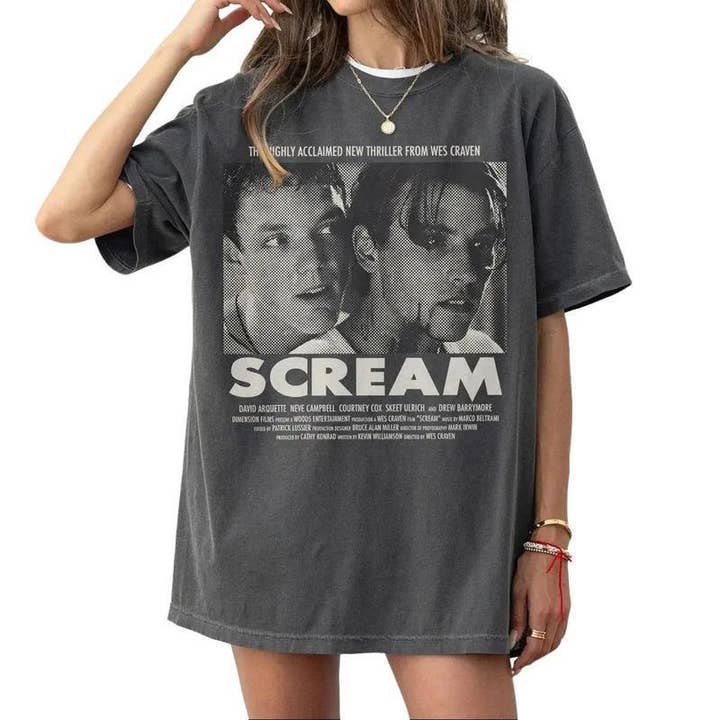 Scream Halloween Movie Tee Spooky Season Shirt for wholesale by TheKingShirt