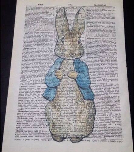 Parksmoonprints - Wholesale Art Print - Peter Rabbit Dictionary Print - Beatrix Potter Wall Art1