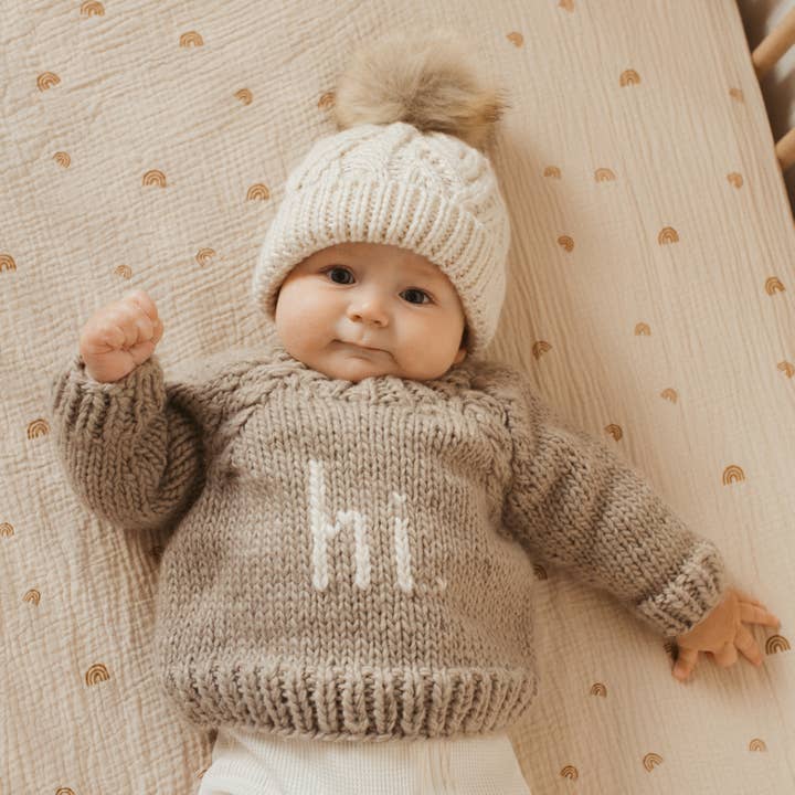 Huggalugs - Wholesale Knit Sweater - Baby - hi. Pebble Crew Neck Sweater Baby & Toddler2