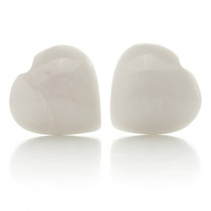White Quartz Heart for wholesale by UniArt