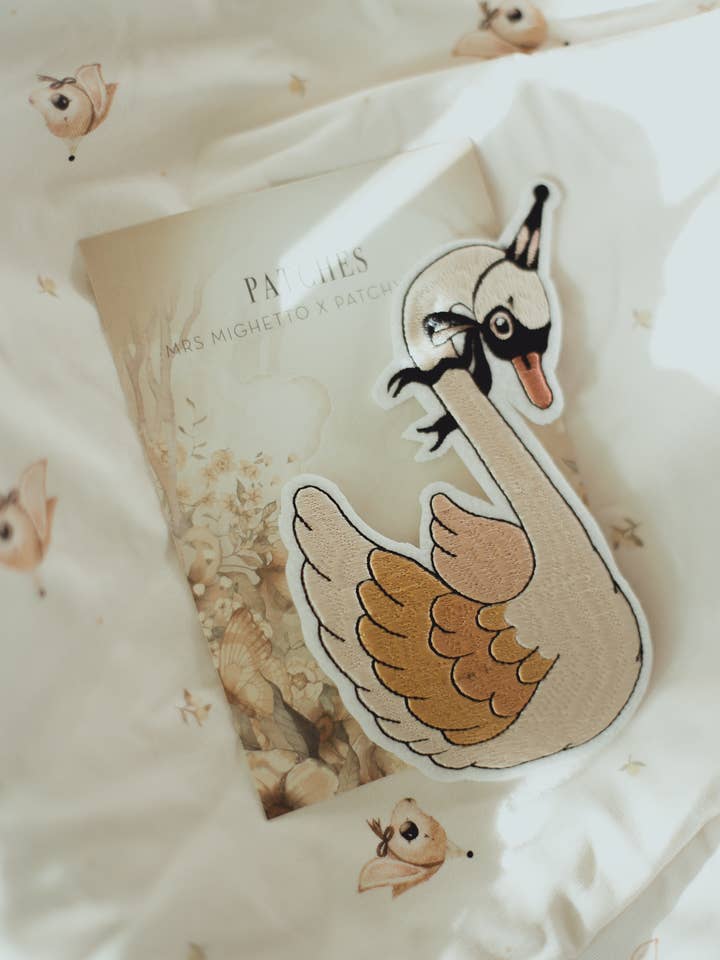 Textile Patch - Dear Swan 1-Pack for wholesale by Mrs Mighetto