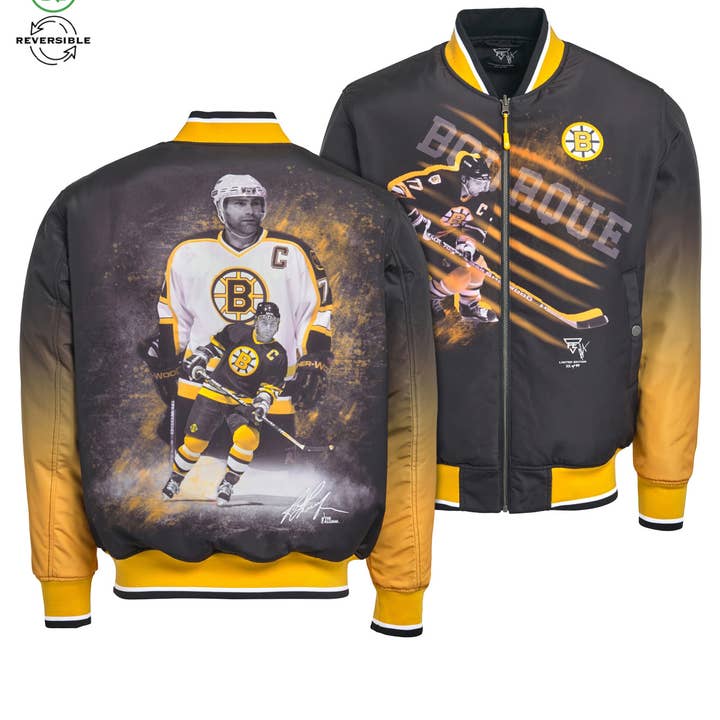 Ray Bourque Reversible Bomber Jacket for wholesale by FE