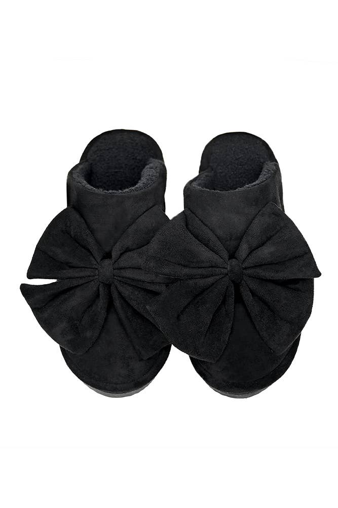 Hana - Wholesale Slippers - Women's - C.C Faux Suede Bow Slippers0
