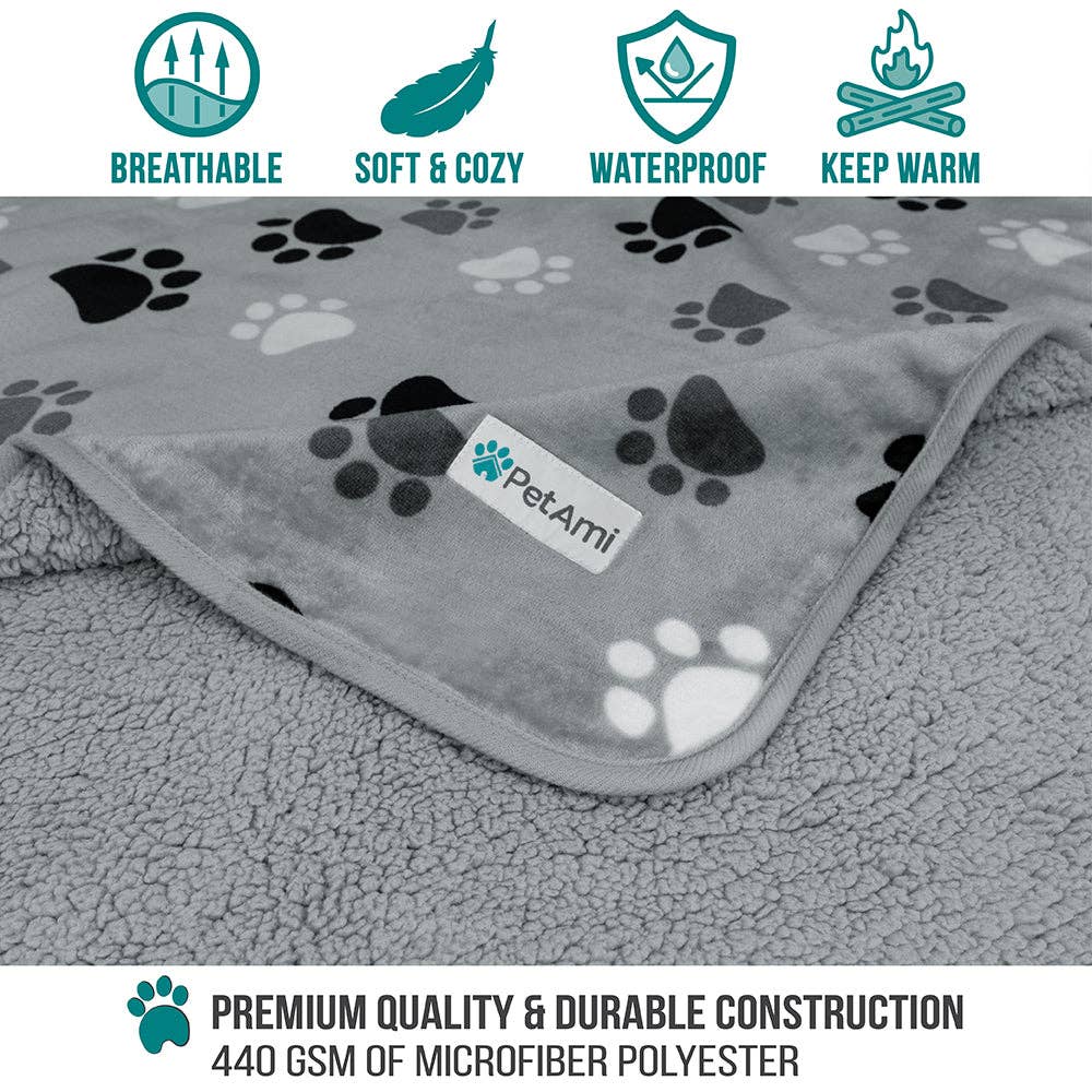 PetAmi - Venta al por mayor Manta - Gatos y perros - Manta impermeable para mascotas Sherpa52