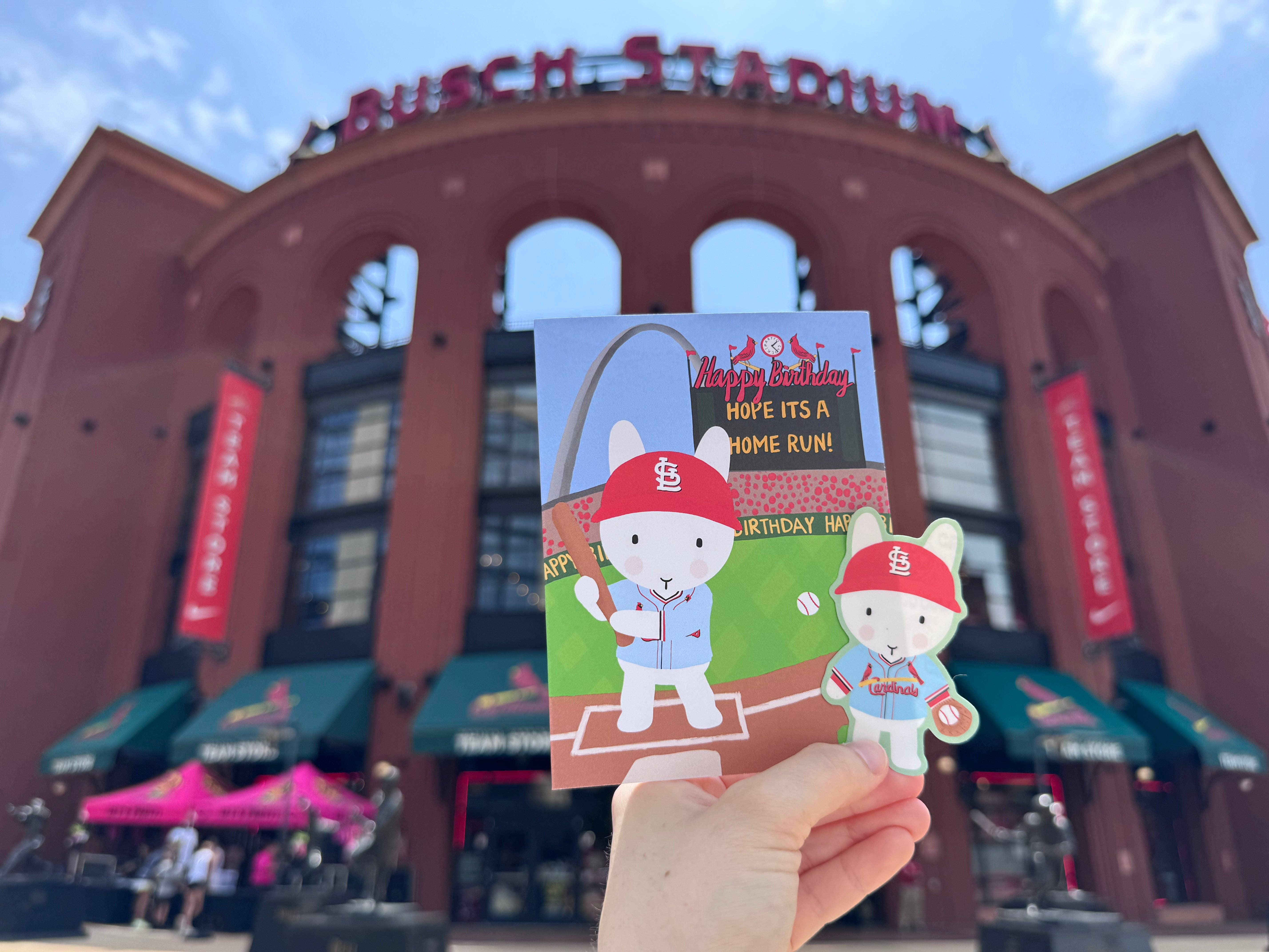 Clem & Co. - Wholesale Sticker - Saint Louis Cardinals Baseball Clem the Bun Sticker3