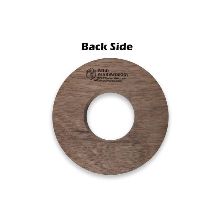 Wild Woodworker - Wholesale Plaque - Customizable White Oak Clock Insert Fitup Blank - Handmade, Versatile & Timeless