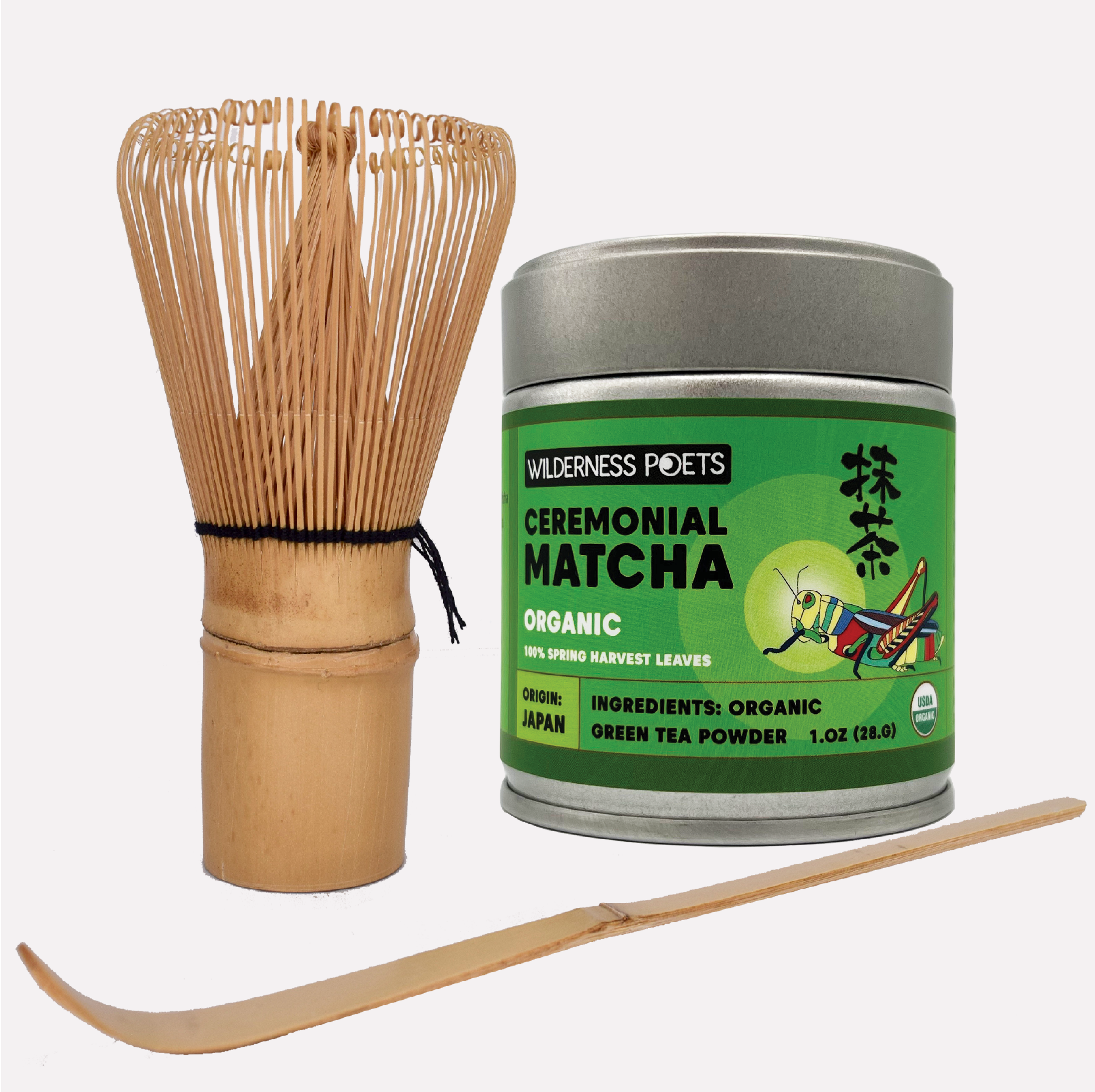 Wilderness Poets - Vente Thés santé/détox - Matcha biologique, cérémonie, boîte de 1 oz4