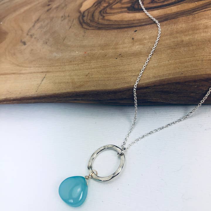 Simple Circle Necklace for wholesale by Laura J Designs