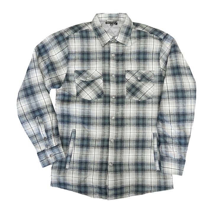 Grand Sierra - Wholesale Jacket - Men's - Men's Flannel Shirt/Jacket with Quilted Lining