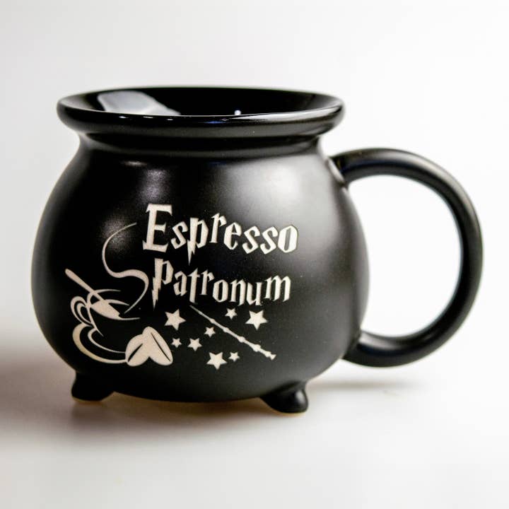Espresso Patronum Cauldron Mug for wholesale by We Geek Together