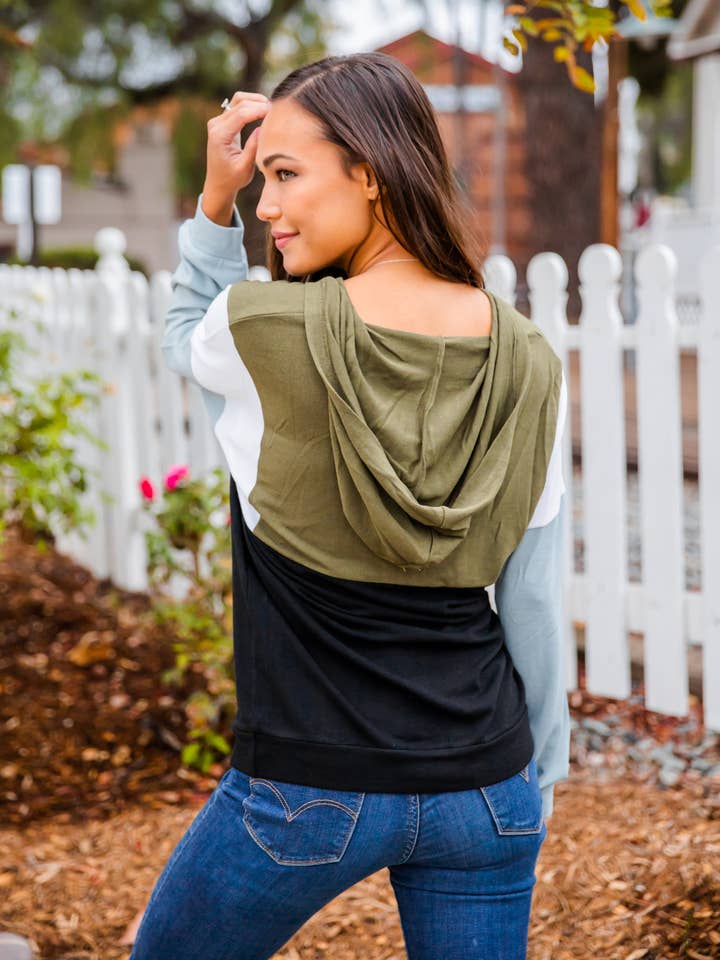 Tickled Teal - Wholesale Hoodie - Women's - Gabbi Colorblock Hoodie14