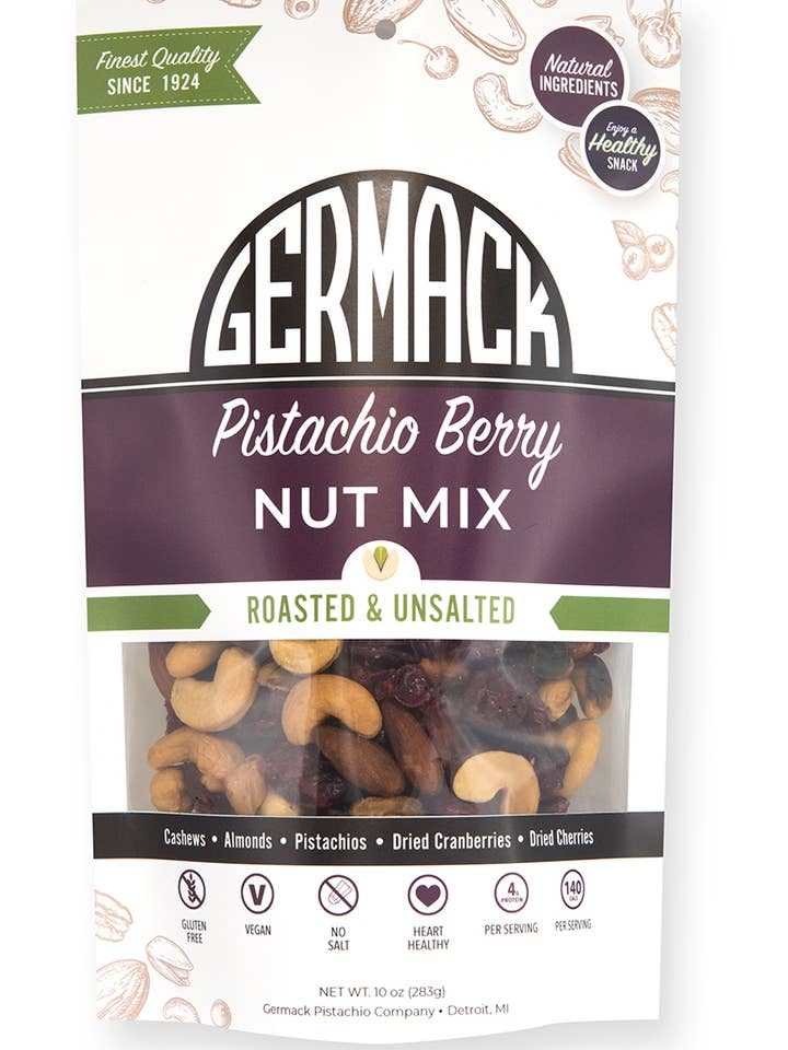 Pistachio Berry Trail Mix - 10 oz for wholesale by Germack Pistachio Company