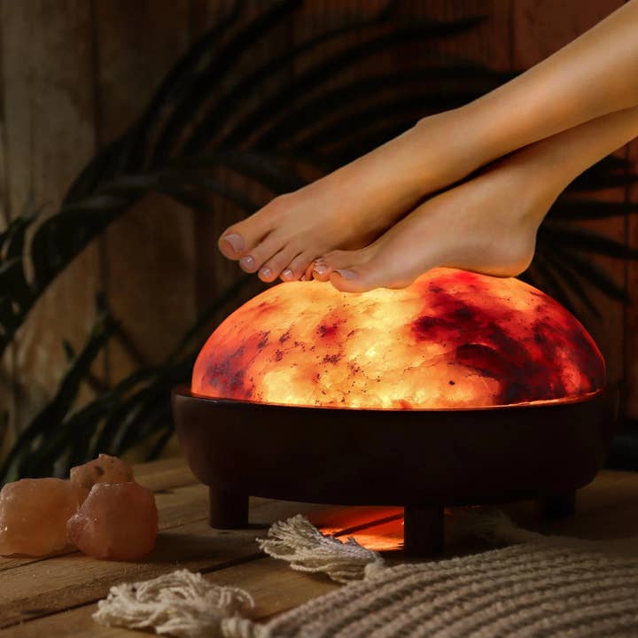 Himalayan Salt Hand & Foot Detox Lamp *New Look* for wholesale by Natures Artifacts Inc