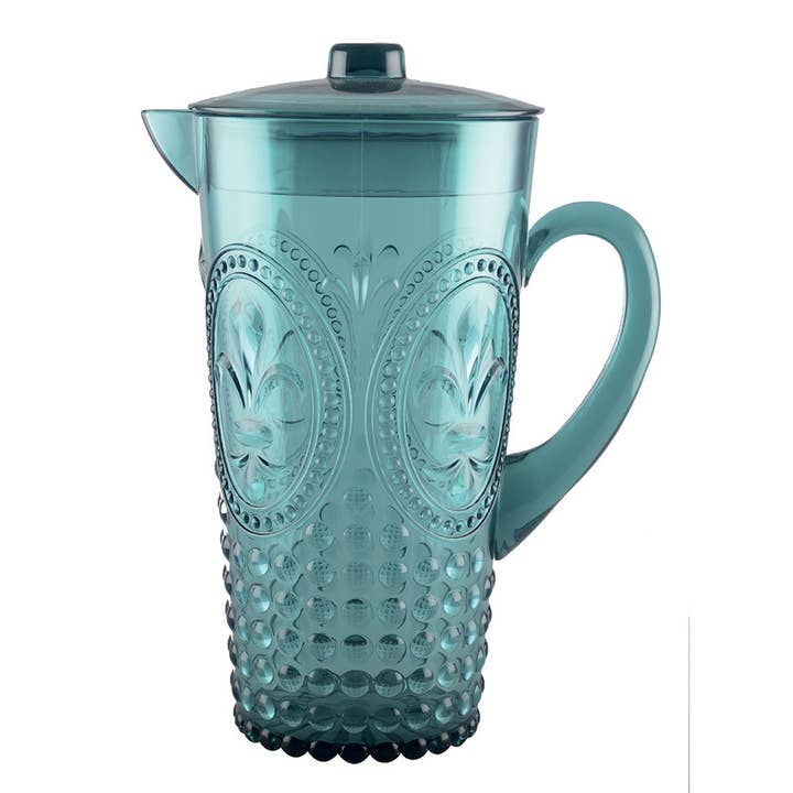 Turquoise acrylic pitcher for wholesale by AULICA