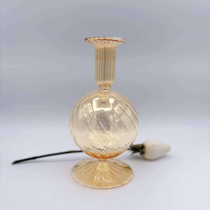 Dandarah (Ships from USA) - Wholesale Vase - Blown Glass Vase - Bauble Yellow2