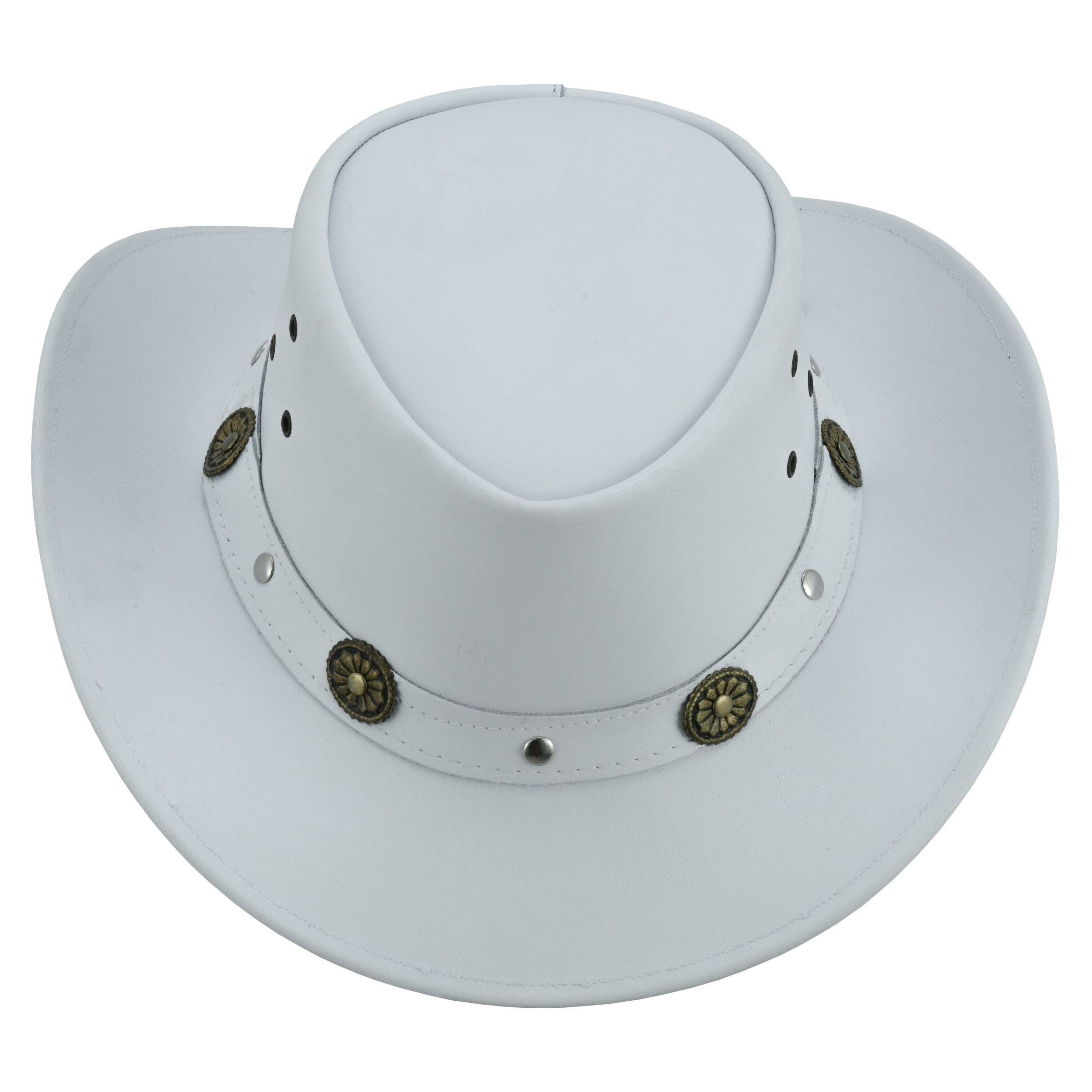 Lesa collection inc - Wholesale Cowboy Hat - Unisex - Capri Leather Hat Water Resistant Leather Cowboy  Western Ha13