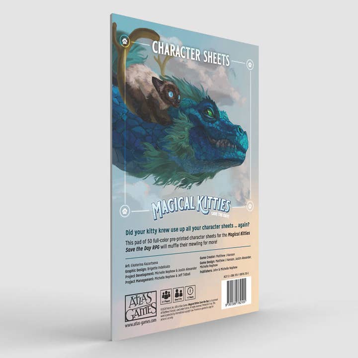 Magische poesjes redden de dag: Personagesheets Pad voor wholesale door Atlas Games