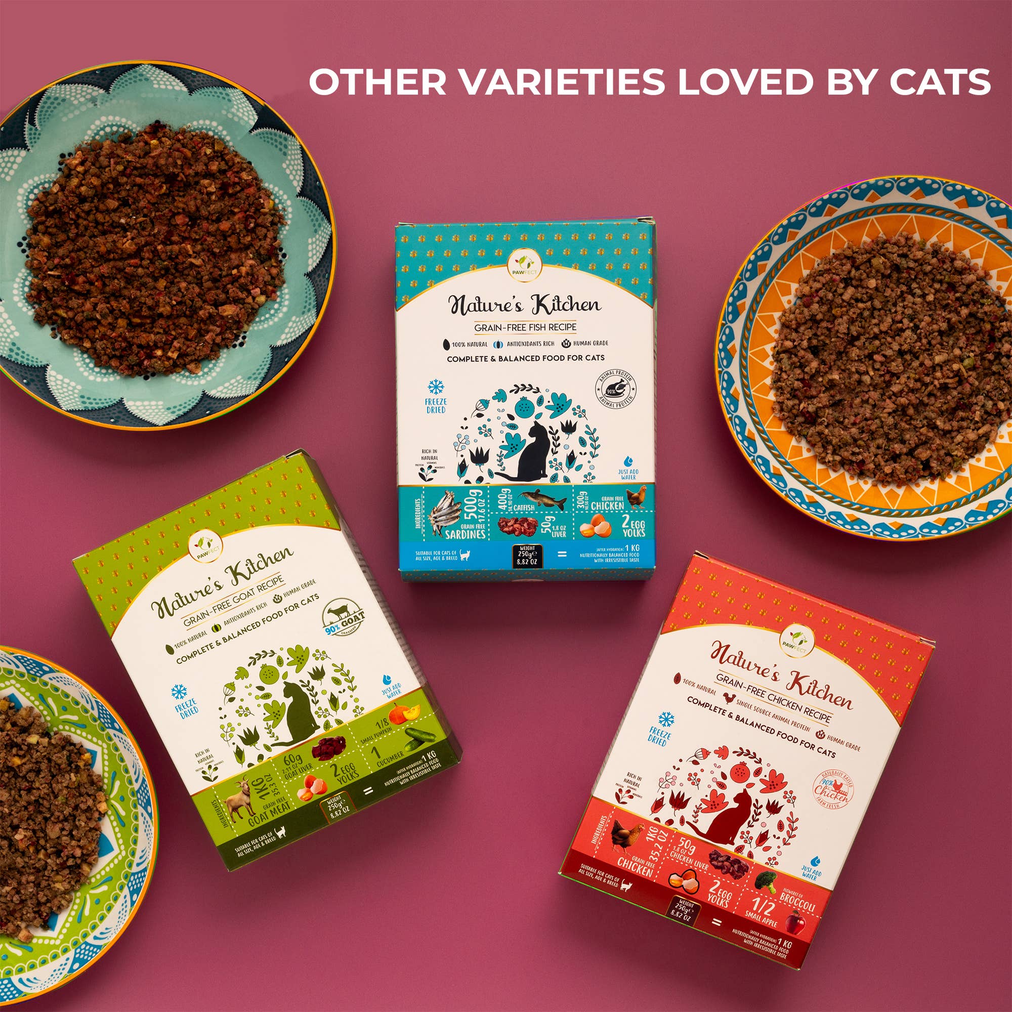 Pawfect Foods – Engroshandel Foder - Kat – Pawfect Nature's Kitchen Frysetørret Kyllingeopskrift Kattemad | Komplet & Afbalanceret Måltid | Magert Protein til Muskel- & Vægtkontrol | 100% Naturlig | Kornfri | Understøtter Vitalitet7