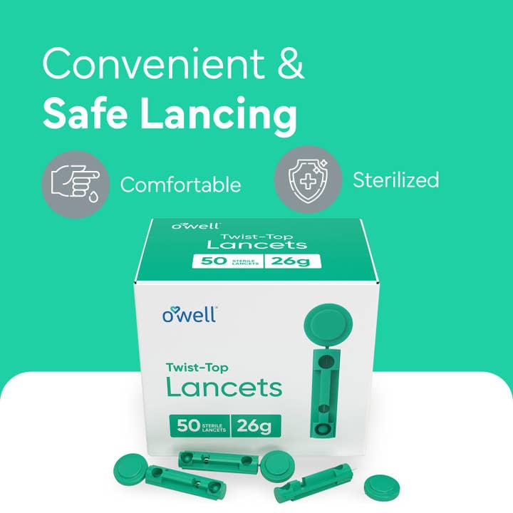 OWELL LLC - Wholesale First Aid Kit - OWELL Twist Top Lancets, 26 Gauge