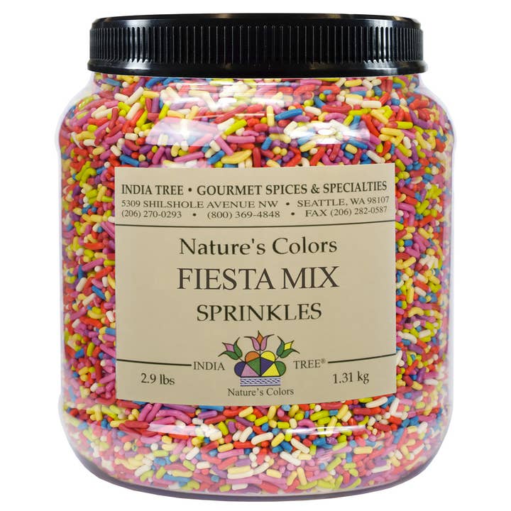India Tree - Wholesale Sprinkles - Nature’s Colors Fiesta Mix Sprinkles3