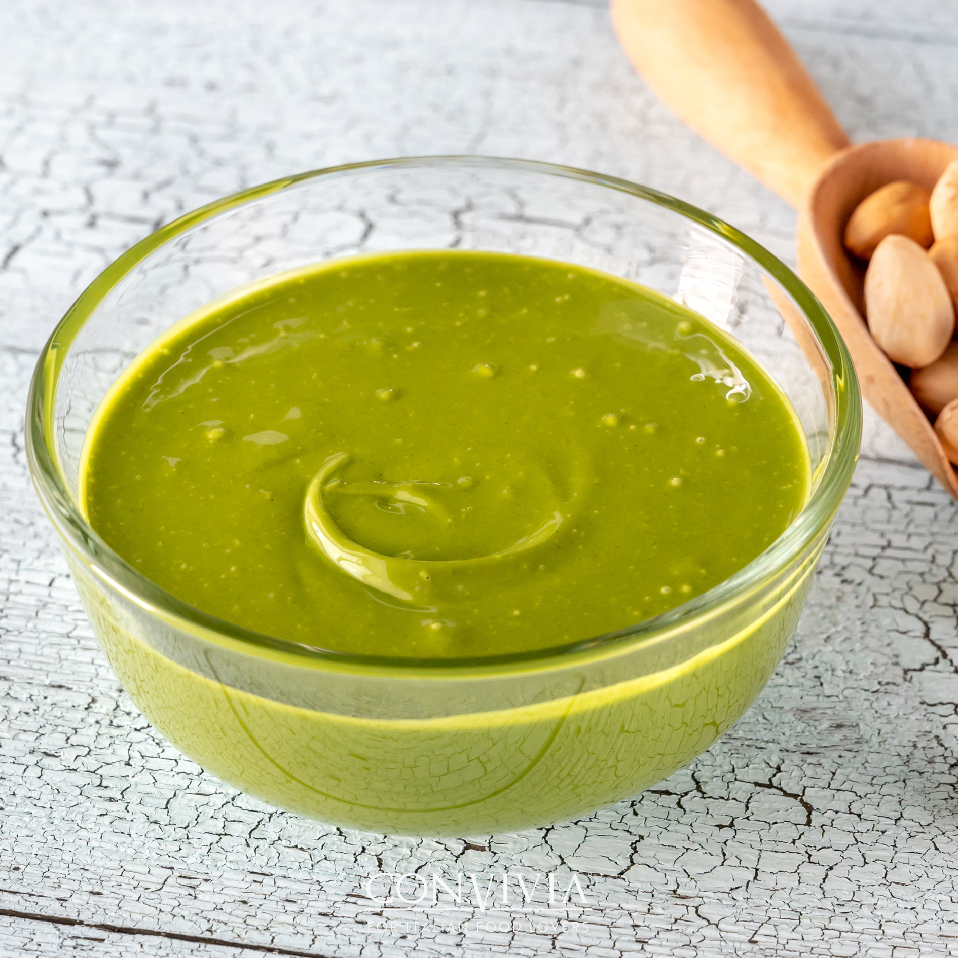 CONVIVIA for italian food lovers – Engroshandel Nøddesmør – Økologisk pistaciesød fløde 190 g4