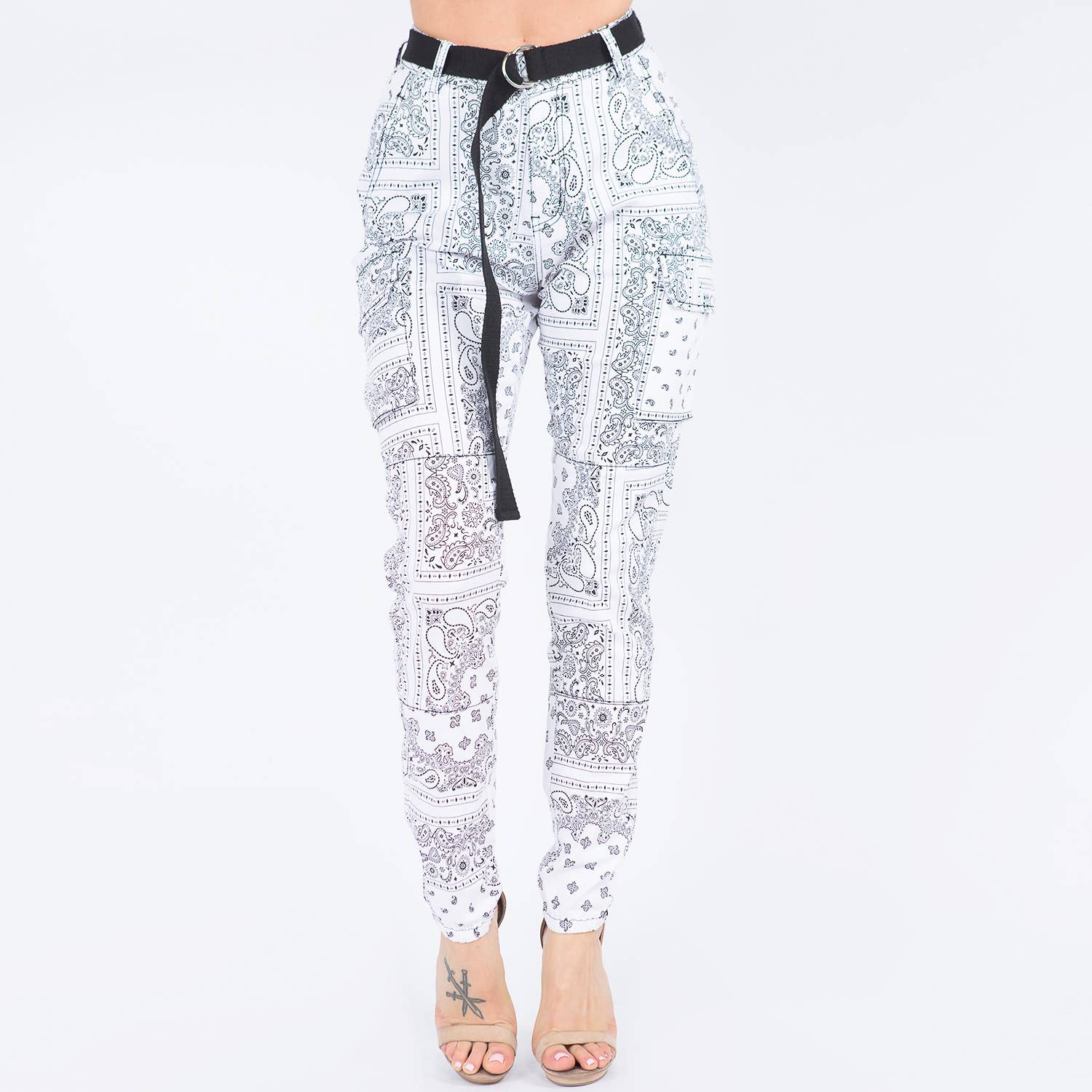 American Bazi – Großhandel Hose – Damen – BANDANA MUSTER JOGGER HOSEN-RJJ202241