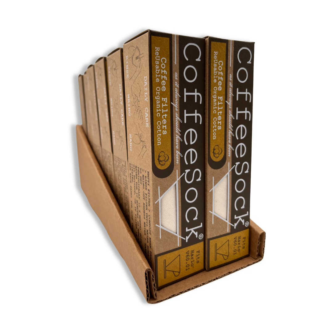 CoffeeSock – wholesale Kaffefilter – Återanvändbara ekologiska kaffefilter - Hario® v60-014