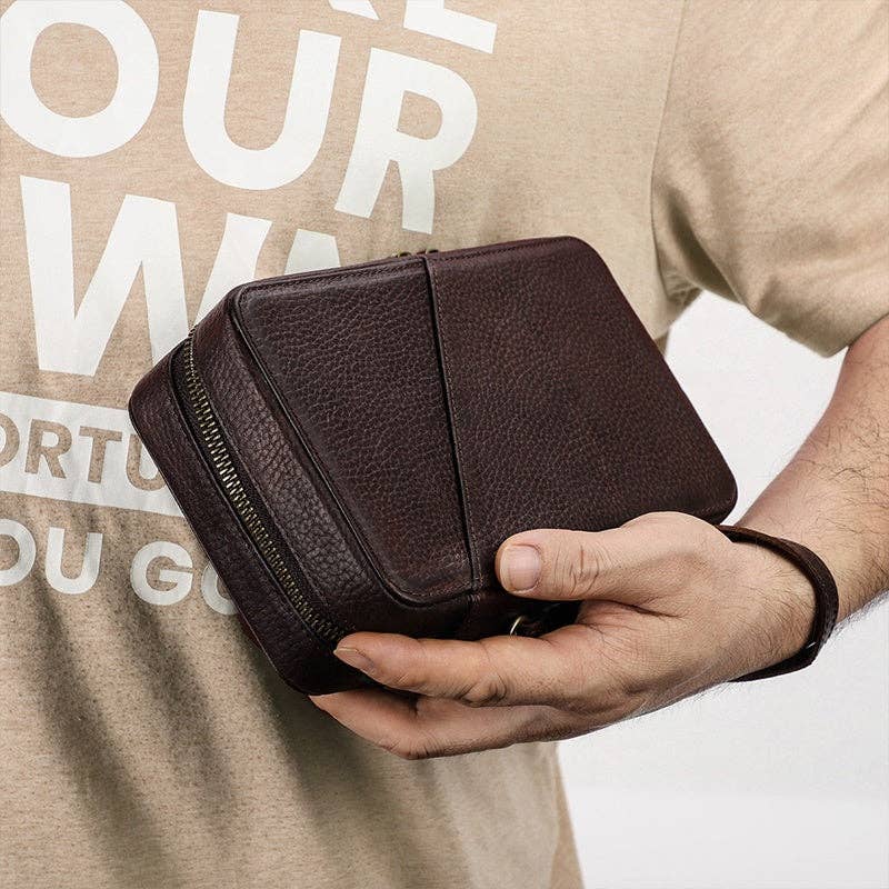 VIGOR - Vendita all'ingrosso Astuccio - Unisex - Custodia in Pelle per Accessori Elettronici da Viaggio Tech10