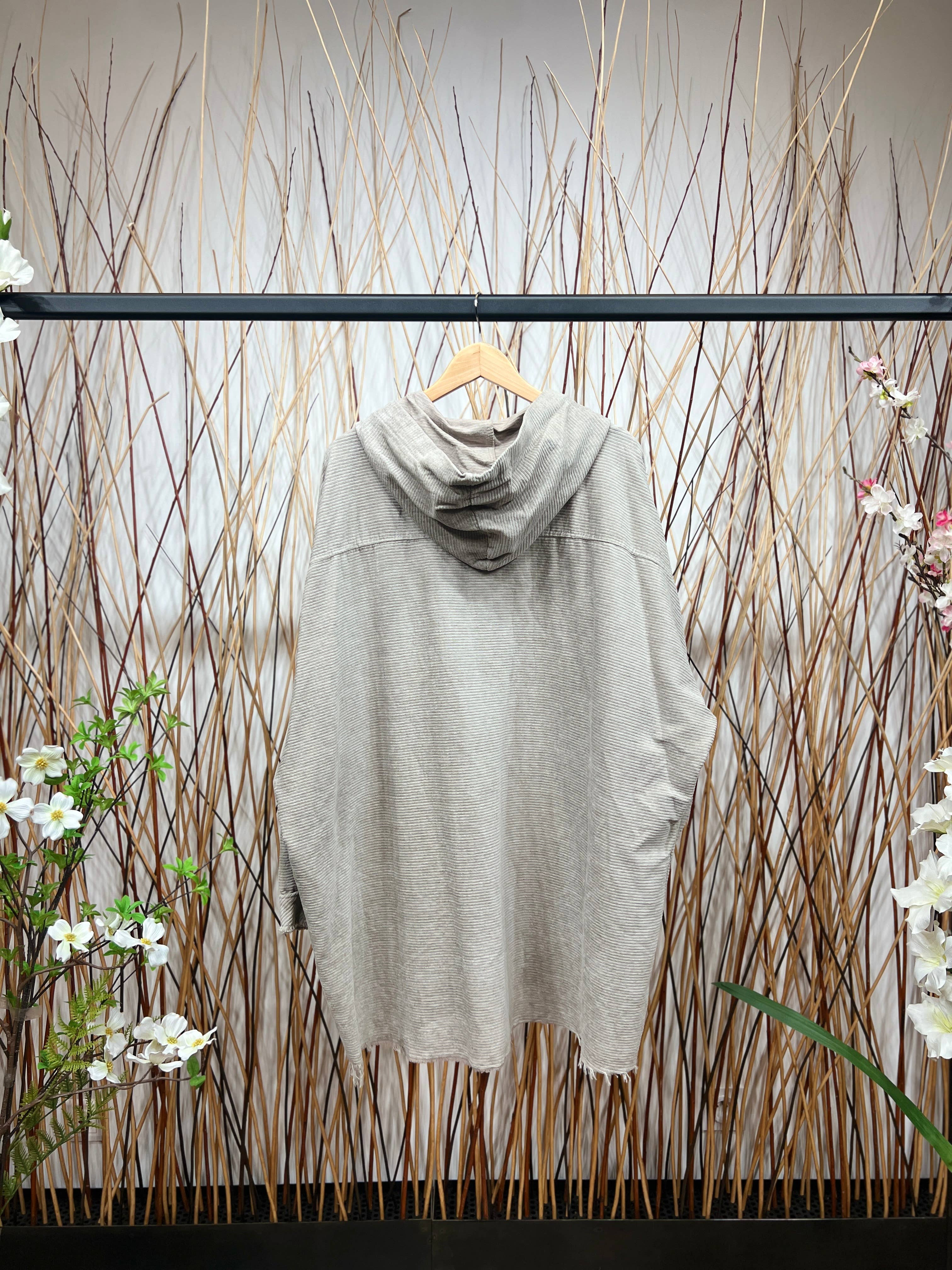 L'Emotion - Wholesale Hoodie - Women's - Velvet Pleated Velvet Worn Effect Wide Zip Hoodie1