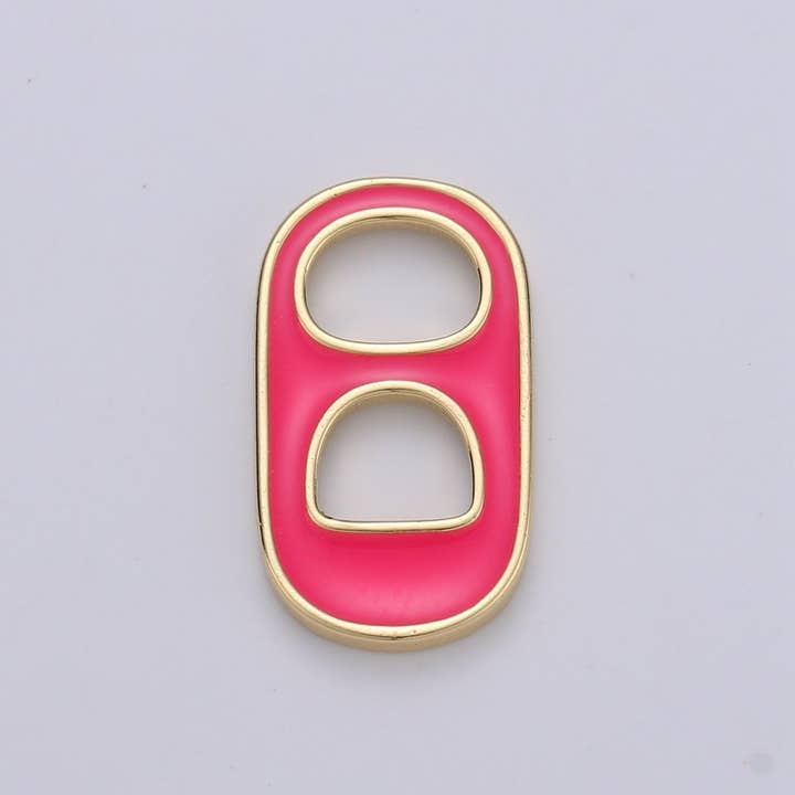 Aim Eternal - Wholesale Individual Charm/Pendant - Black, Blue, Pink, Green, Yellow, Red Enamel Bottle Opener Gold Filled Charm - D-374- D-3835