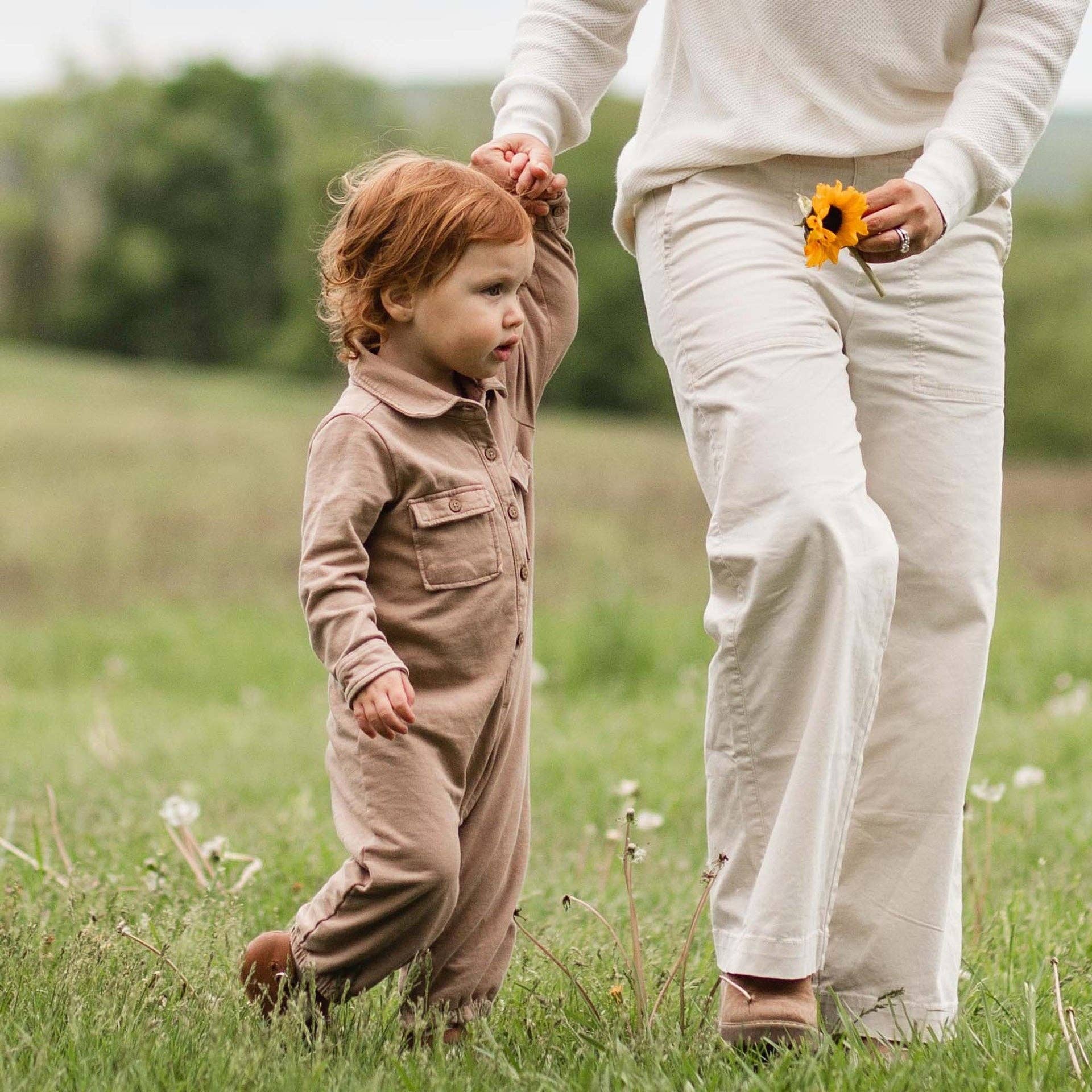 Ginger Loaf Acid Wash Infant Jumpsuit for wholesale on Faire6