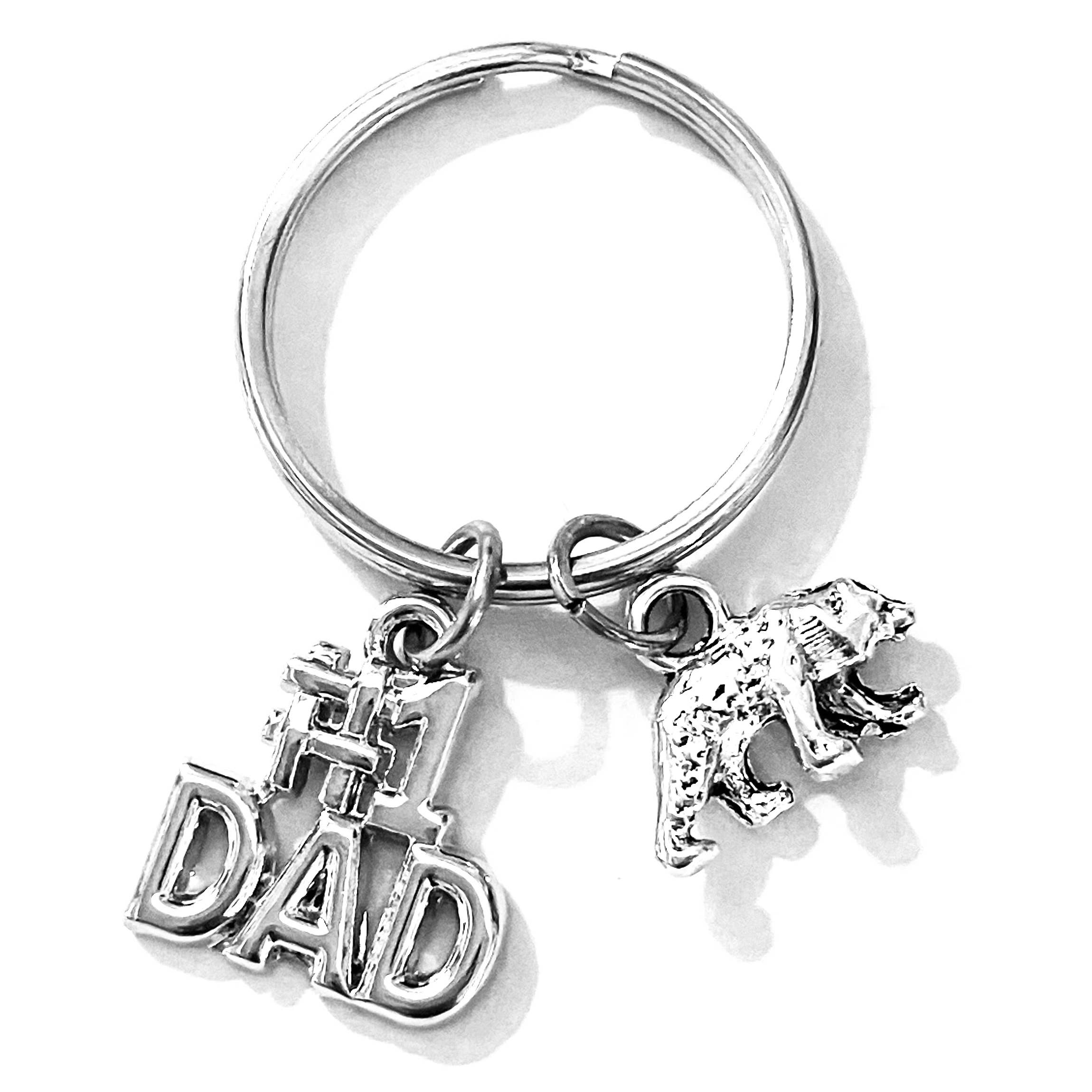 Broken Record Boutique – Engroshandel Nøglering - Herre – Fars dag #1 Far Charm nøgleringe nøgleringe til mænd13