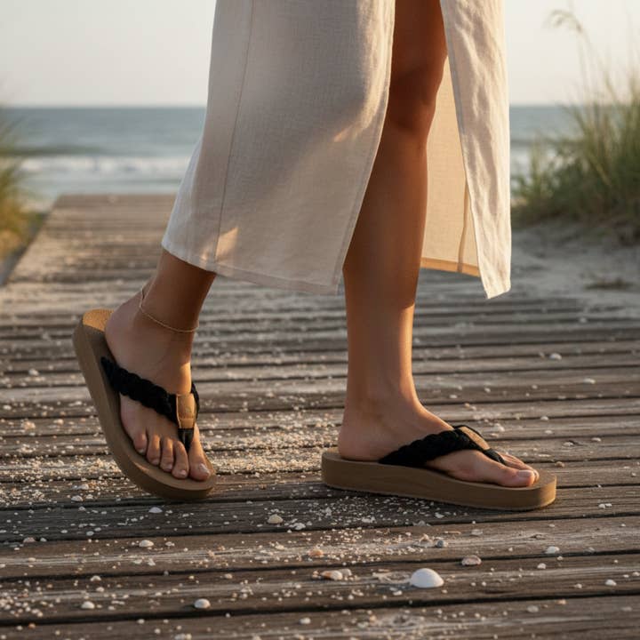 Tidewater Sandals - Wholesale Flip Flops - Women's - Harbor Black3