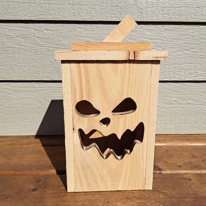 Rustic Brook Farm - Wholesale Outdoor Ornament/Decor - Rustic Wooden Jack O' Lantern