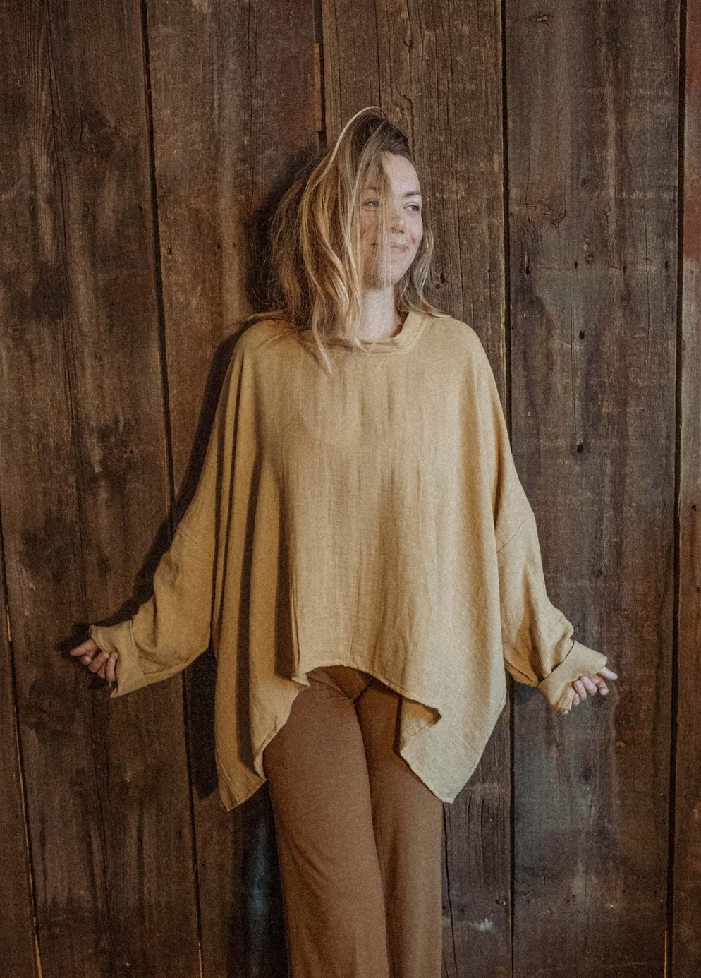 Gardenbelle Shop - Wholesale Sweatshirt - Unisex - Organic Boho Unisex Pullover Flowy Shirt, Bamboo Long Sleeve7