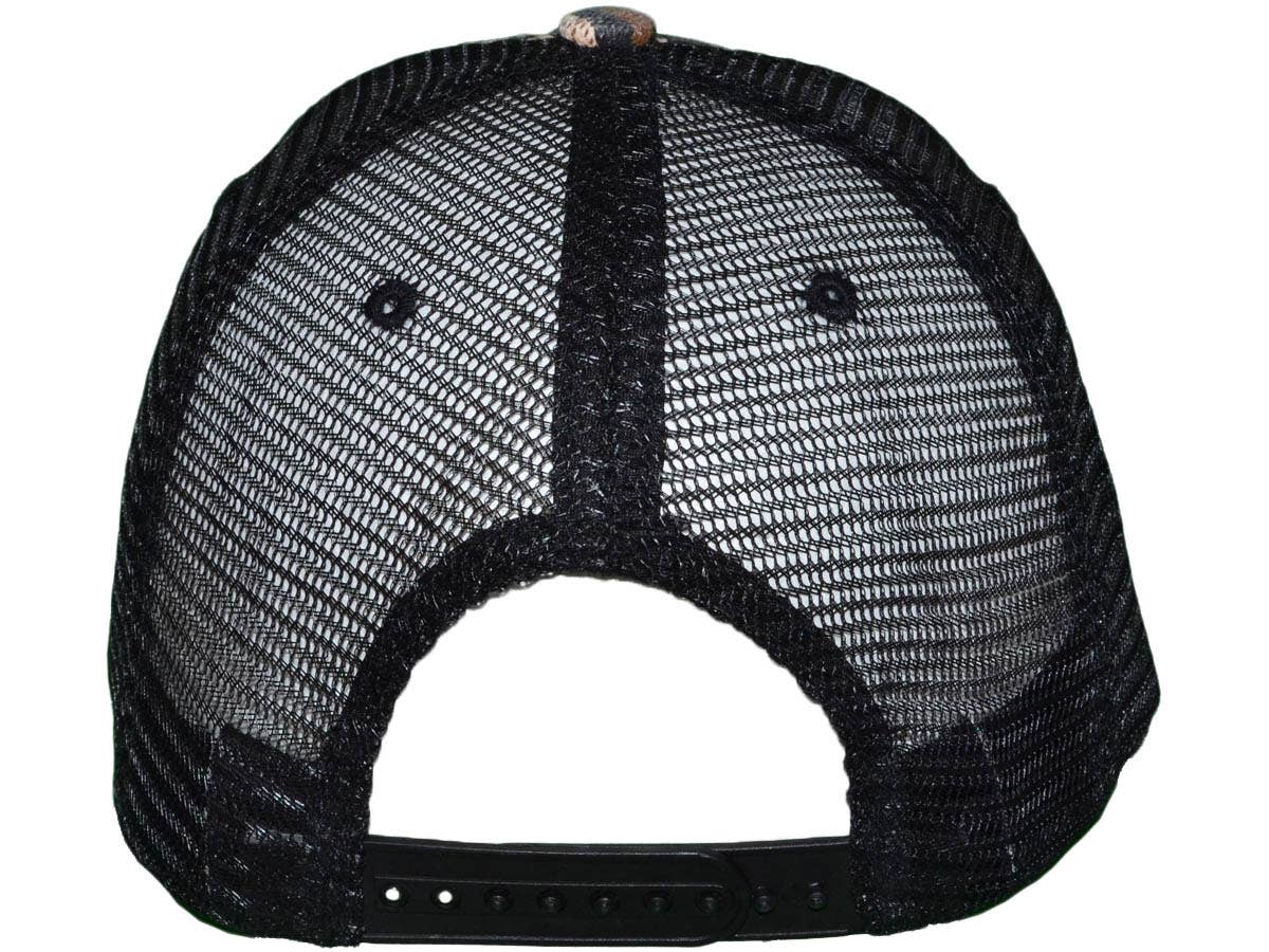 Buck Wholesale - Vente Casquette de camionneur – femme - Casquettes trucker vintage à imprimé animal, toile douce avec effet délavé et usé8