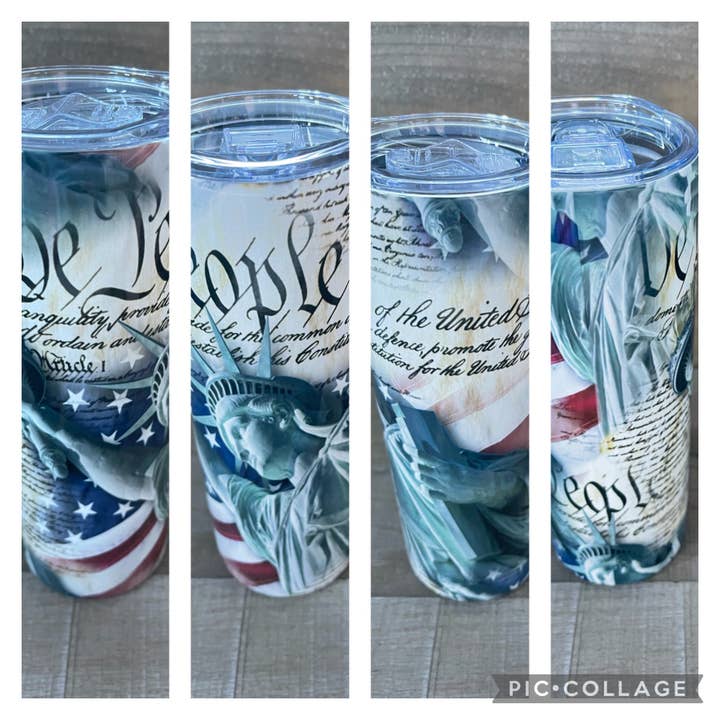 We the people 2 20 oz sublimation tumbler for wholesale by NYOG Side Hustle