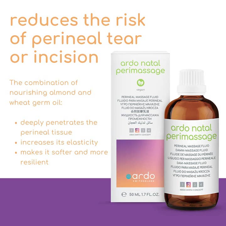 Ardo medical, Inc. - Wholesale Belly oil/butter – Maternity - Ardo Natal Perimassage (50ml) – During Pregnancy - VEGAN5