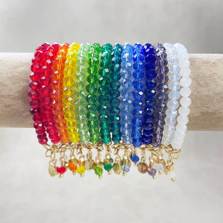 Ewelina Pas Jewelry - Wholesale Beaded Bracelet - Gloria// Translucent Mint Crystal Beaded Bracelet5