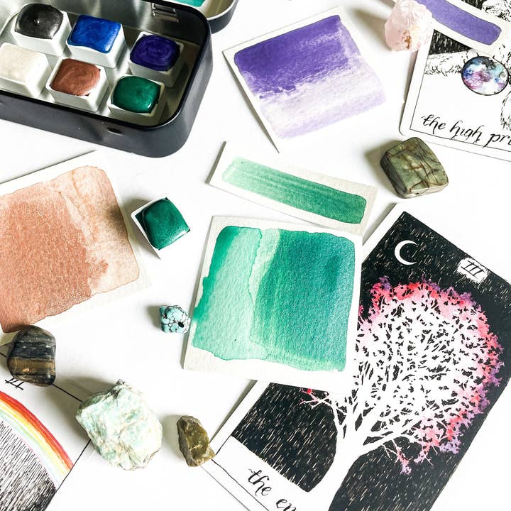 Redbud Pigment Co. LLC - Wholesale Palette/Mixing Tray - The Oracle - Travel Palette