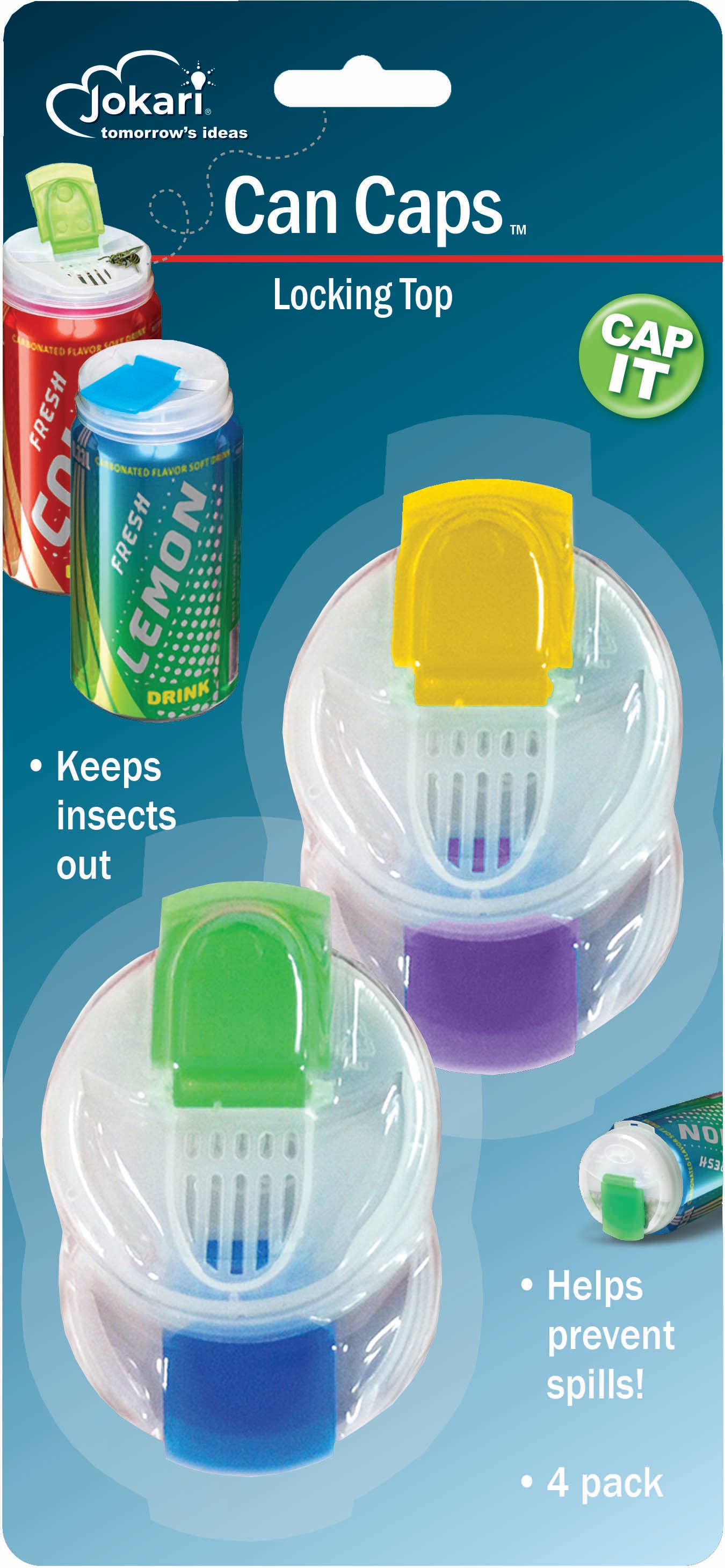 Jokari - Wholesale Drink Lids - Jokari Can Caps – 4 Pack Reusable Snap-On Lids for Soda Cans2