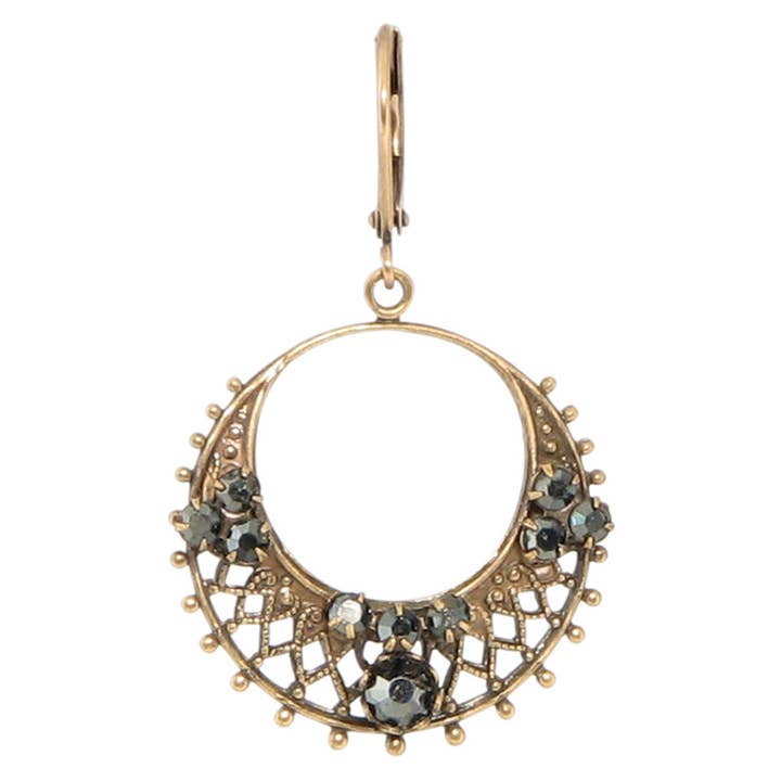 Créoles en filigrane pour la vente par Baked Beads