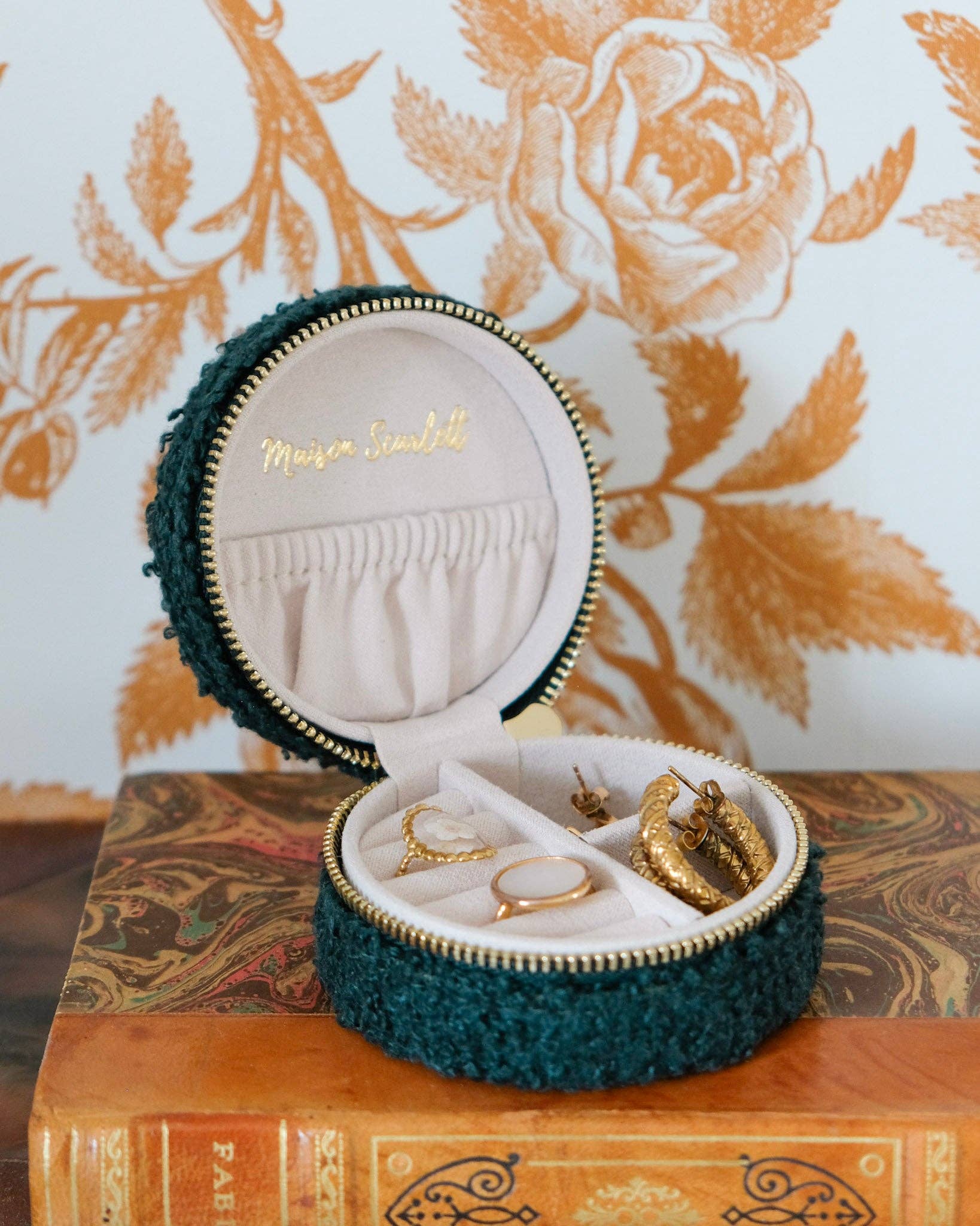 Maison Scarlett – Organizador/caixa de joias por atacado – Yvonne en Moumoute caixa de jóias de viagem11