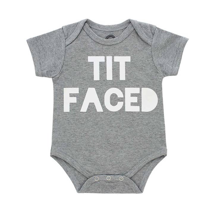 Tit Faced Baby Onesie for wholesale by Emerson and Friends