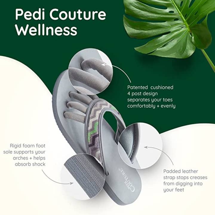 Pedi Couture – wholesale Sandals – Women's – Chevron Women's Yoga Toe Separator Sandals