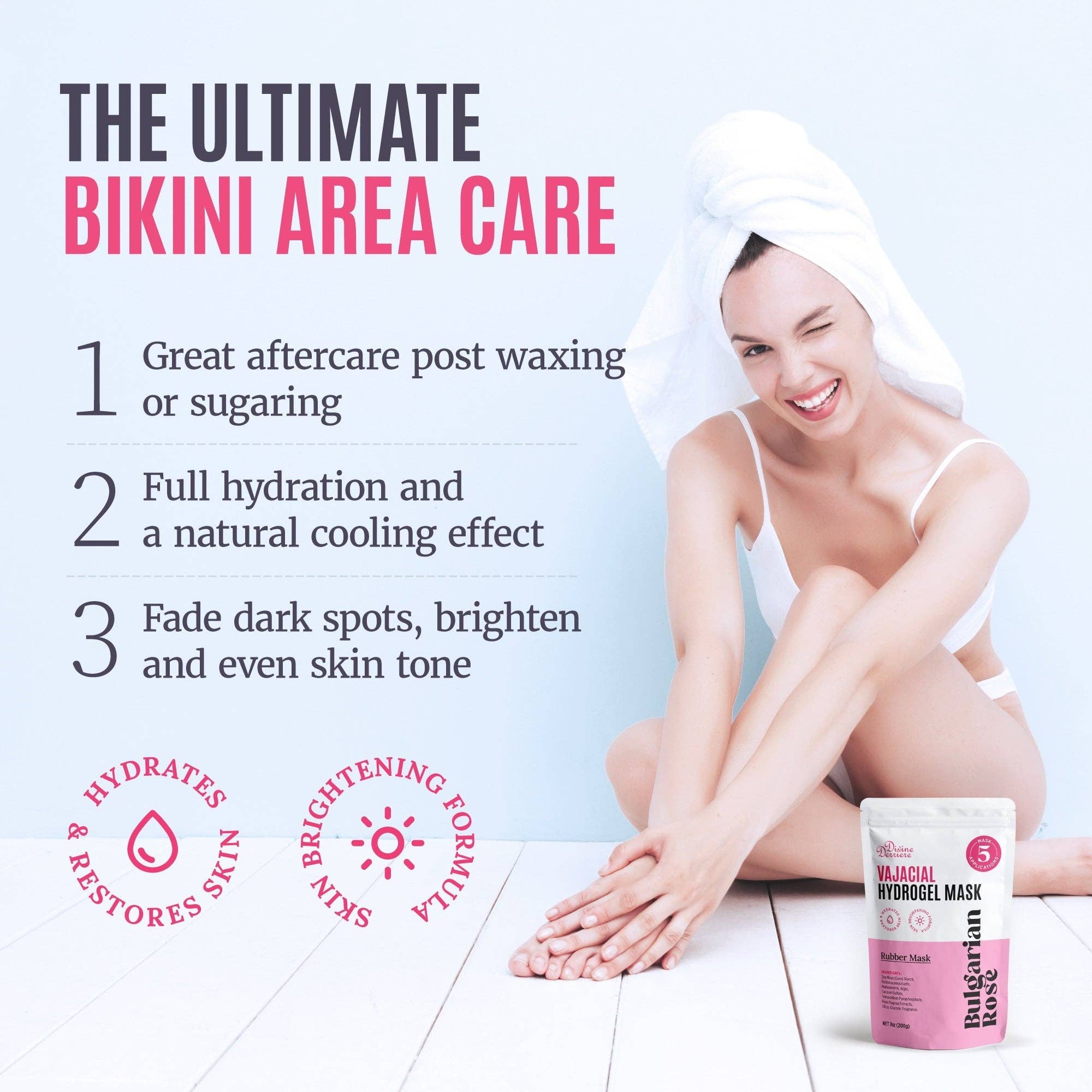 Divine Derriere - Vendita all'ingrosso Maschera viso - Kit hydrogel vajacial - acido ialuronico15