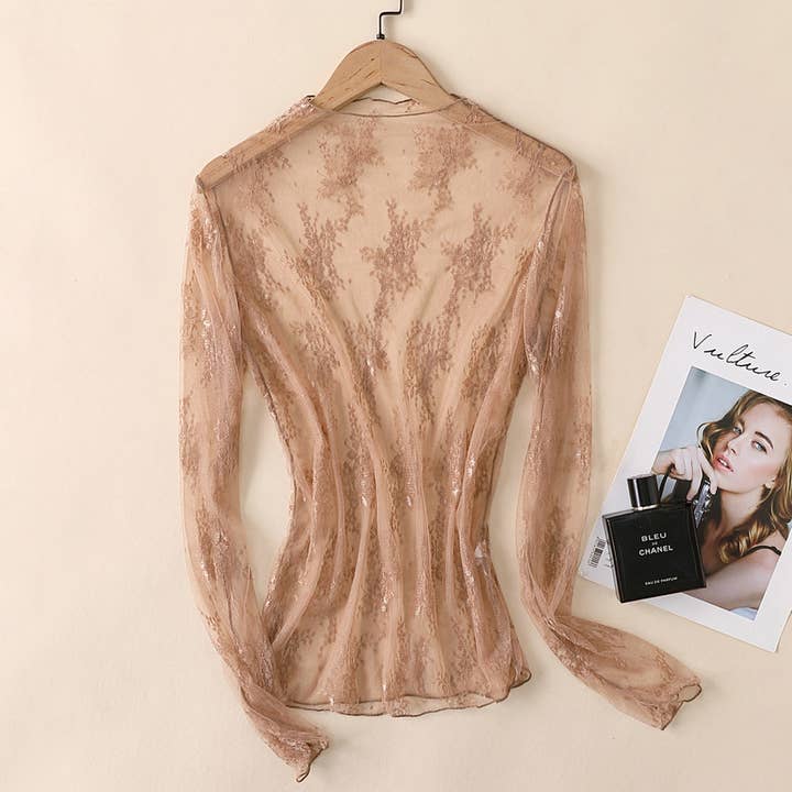 Hope & Sunshine - Wholesale Blouse - Women's - Lace Mesh Top