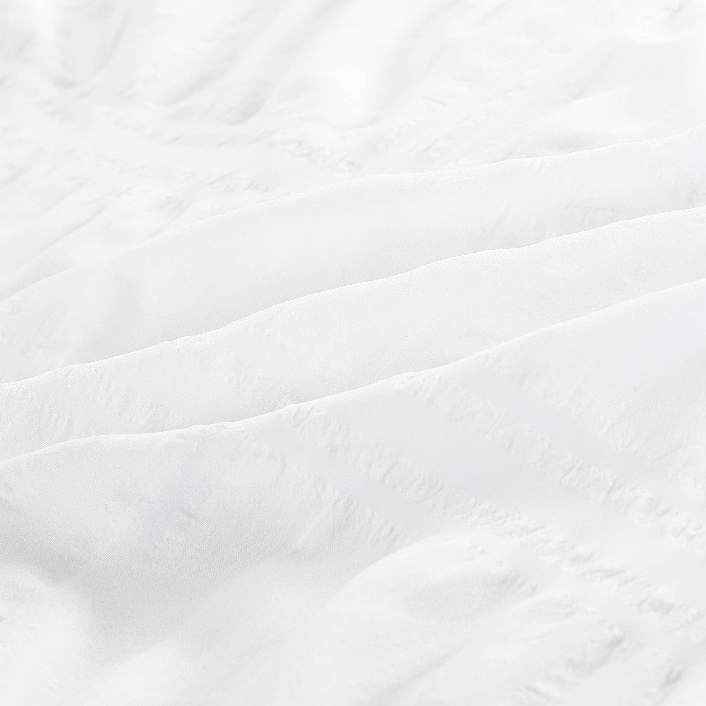 JML - Wholesale Bedding Set - 7 Pieces Comforter Set Bed in A Bag (White)5