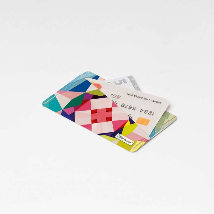 Micro portefeuille GEOMETRICAL3 Tyvek® pour la vente par I Like Paper